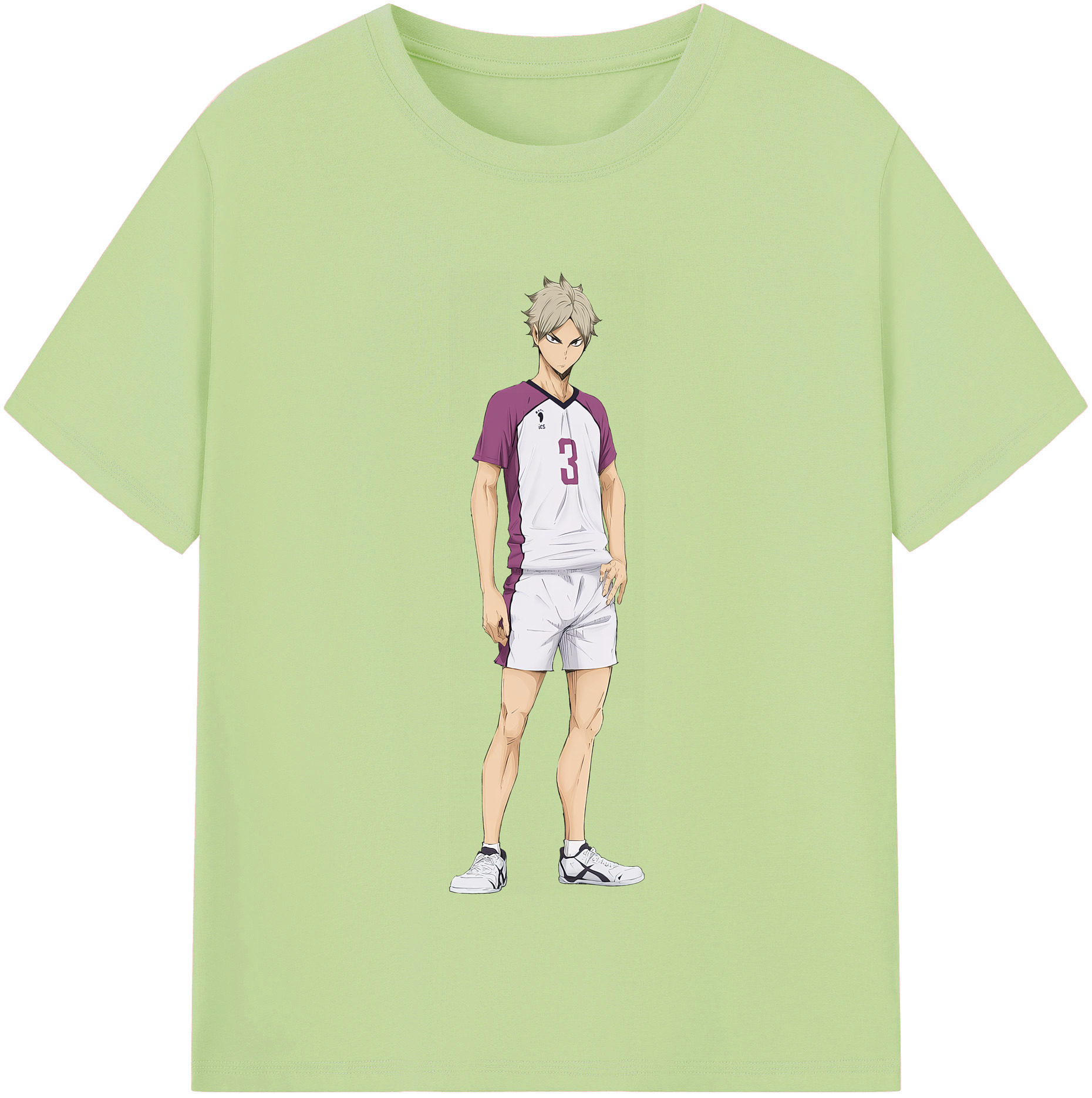 （画像用） ハイキュー!! Haikyu!! 綿100％半袖Tシャツ（フロントプリント）